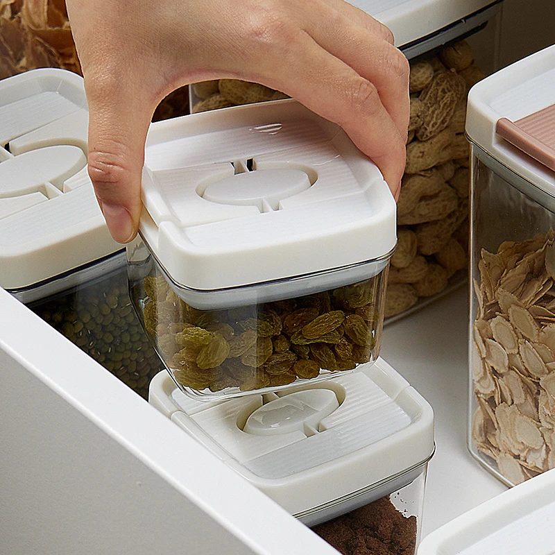 Wholesale Different Capacity Plastic Food Kitchen Multigrain Storage Containers Tank Transparent Sealed Cans