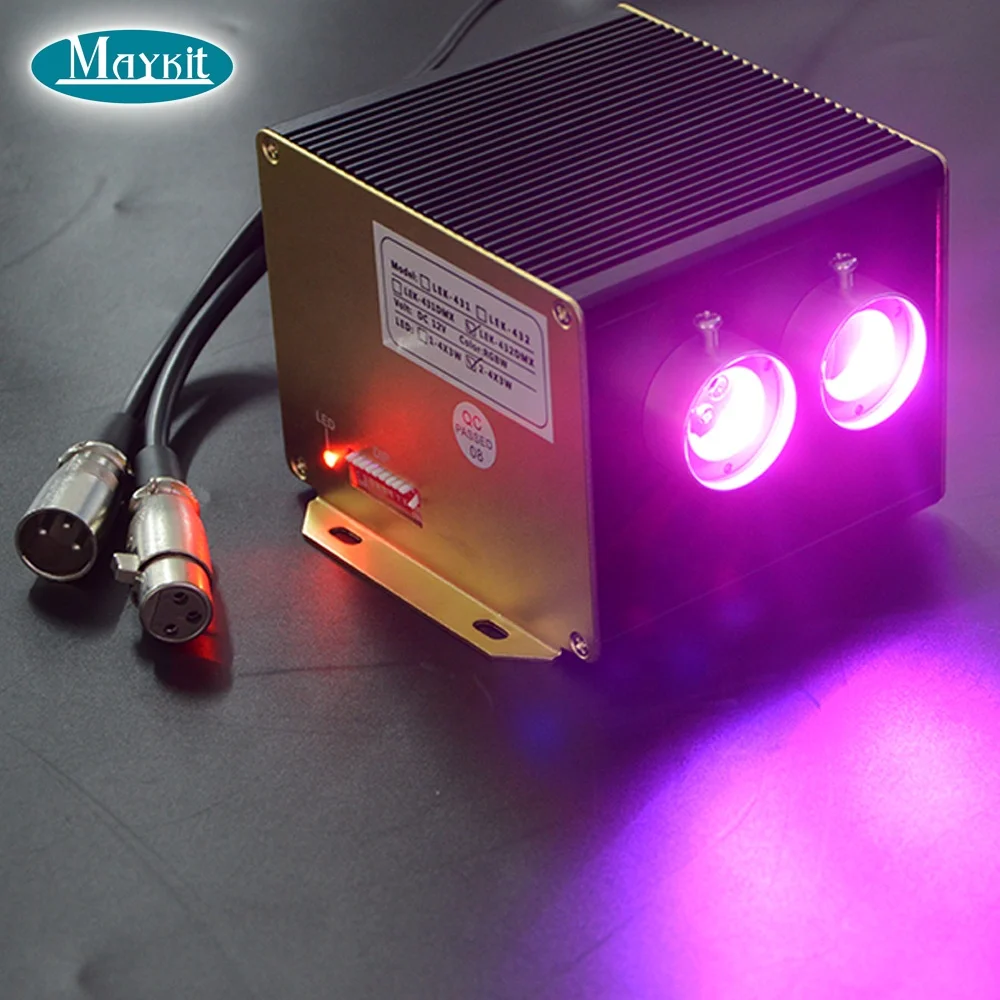4 Channels DMX Fiber Optic Light Source 24W RGBW Twinkle LED Optical Fiber Light Generator