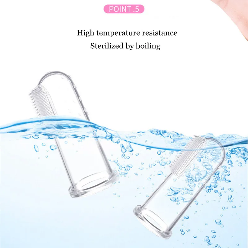 Silicone Finger Toothbrush for Baby 360 Degree Soft Toothbrush Child Teethers Brush Silicone Kids Teeth Oral Care Cleaning