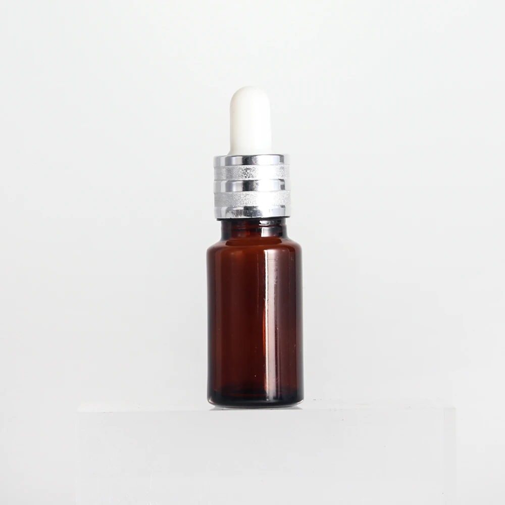 Dropper Types Cosmetics Packaging Amber Glass Dropper Bottle for Serum Essential Oil Skincare-Clear Pipette Container