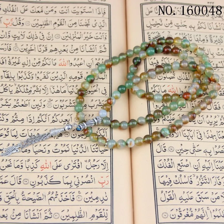 2022 new design Muslim Rosary 99 holy Beads Onyx Man Islamic stone Muslim pray bead, islam Mala pendant jewelry wholesale
