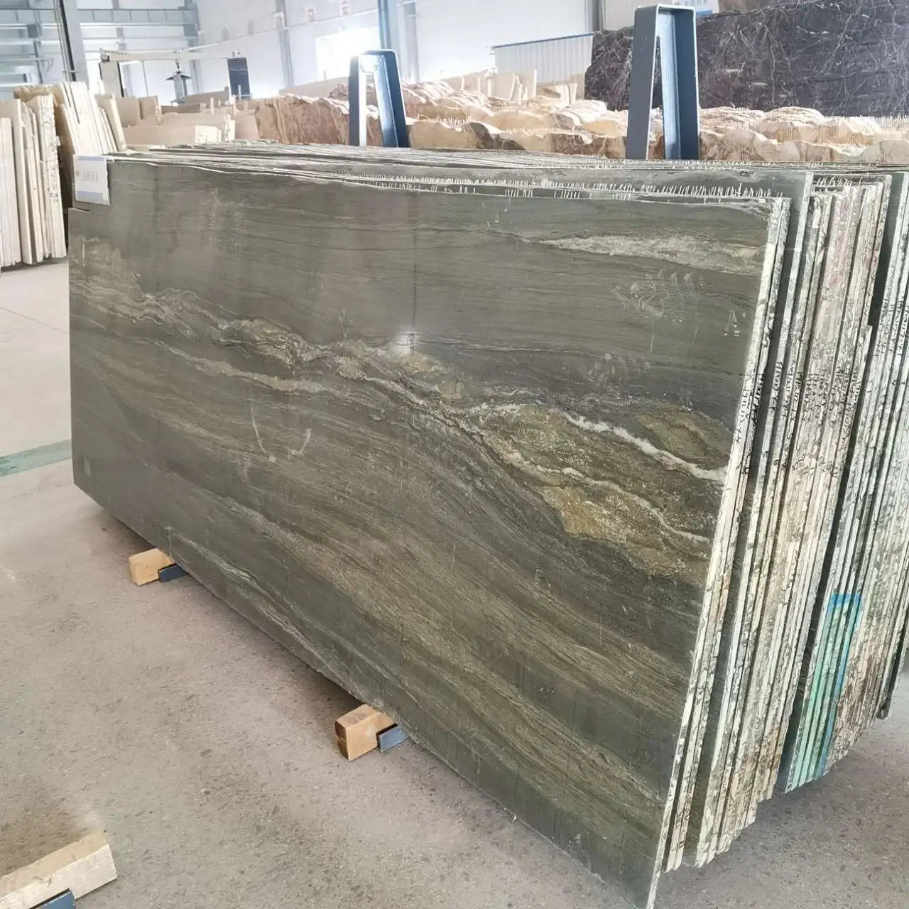 ultra thin natural marble polished glazed marble look slab wall tiles