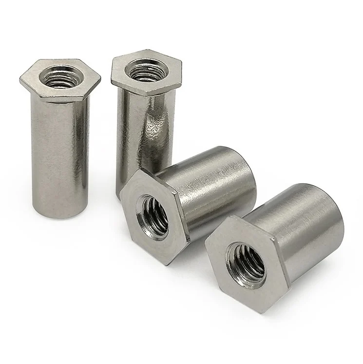 416Stainless steel through-hole pressure riveting stud Hexagonal stud pressure rivet fastener  SO4-M4-22 for panel