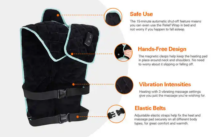 Electric Microwave Full Body Office Winter Therapy Shoulder  electric heating pads for neck and shoulders