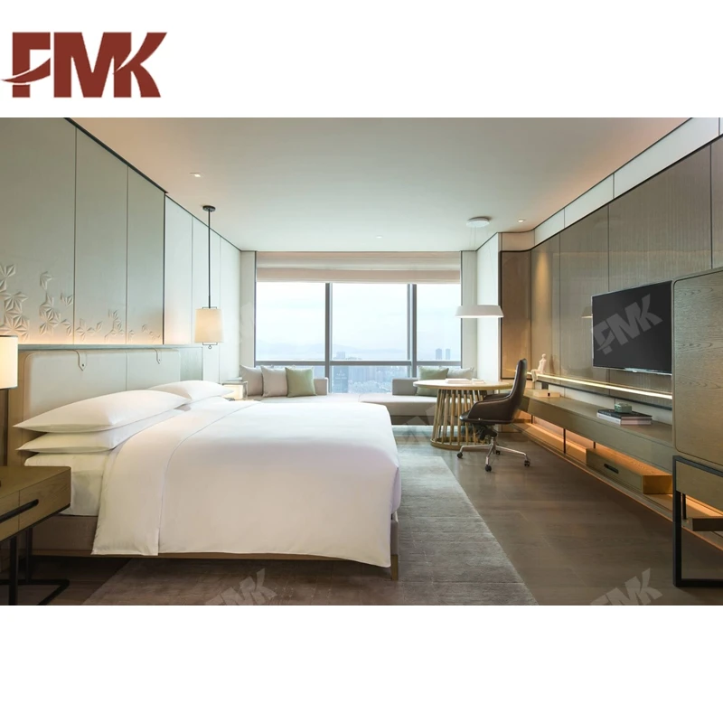 
2020 Foshan 5 Star Marriott Hotel Furniture Latest Hotel Bedroom Set Design 