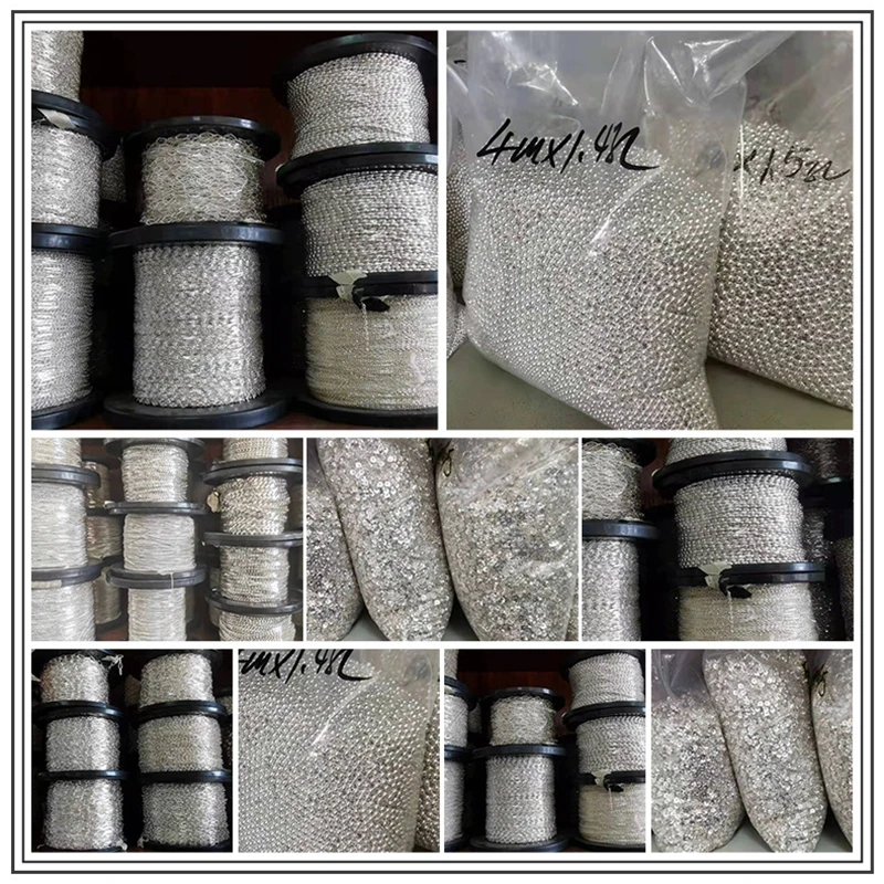 Factory wholesale sterling silver flat cable chains 925 for DIY bracelet jewellery silver chains