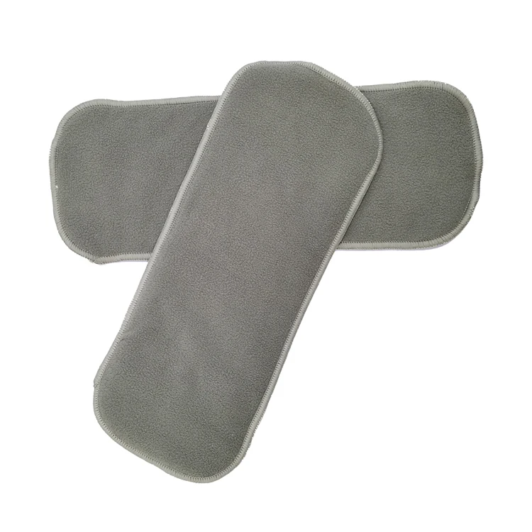 Детские тканевые подгузники, 4 слоя, супервпитывающие бамбуковые махровые вставки, детские подгузники, подкладки для мочи, салфетки для кормления