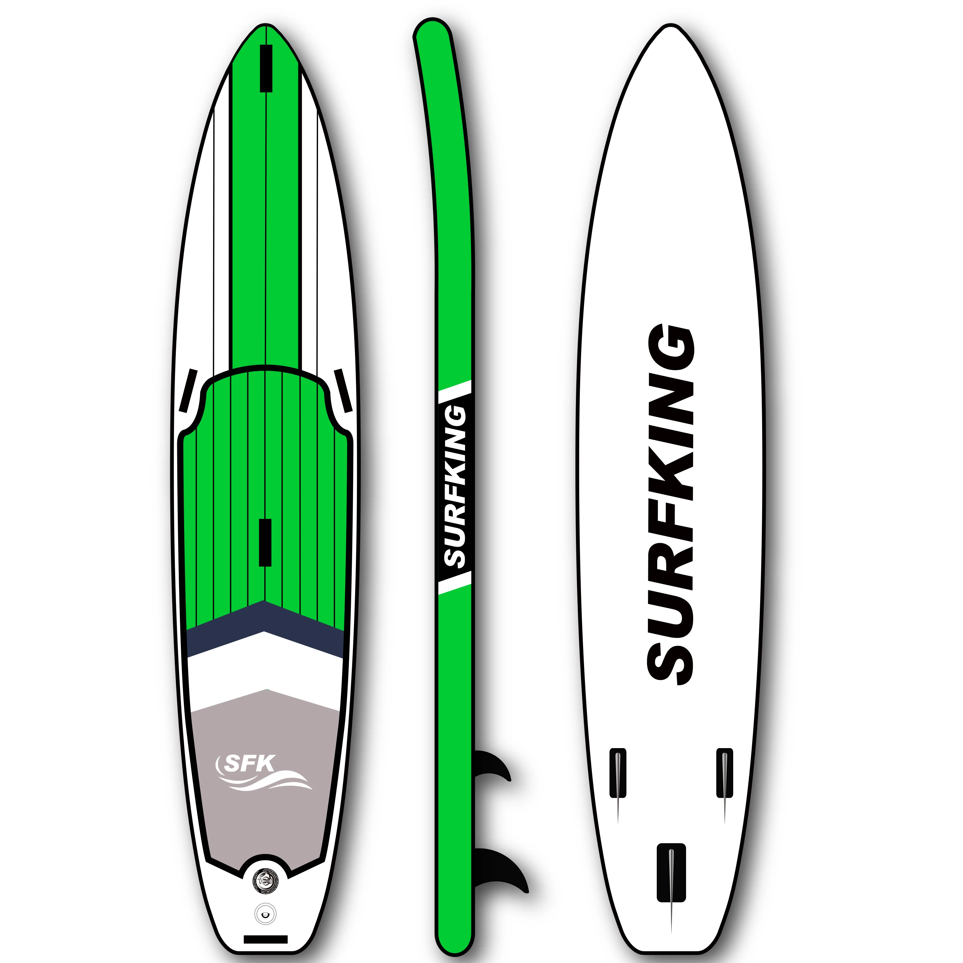 QIBU Customized color windsurf inflatable sup paddle board for sale basic PVC Surfboard Sup Inflatable Paddle Board