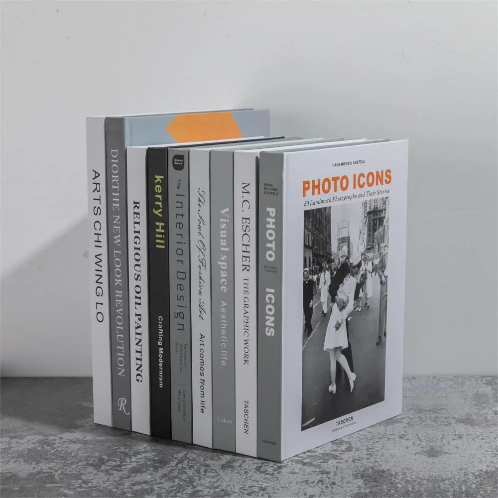 Simple Fashion Simulation Book Model Room Decoration Bookcase English Magazine Hard Shell Photography Props Fake Book