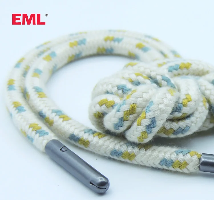 Custom silicone shoelace plastic round Print color shoelaces With Metal Buckle end wholesale