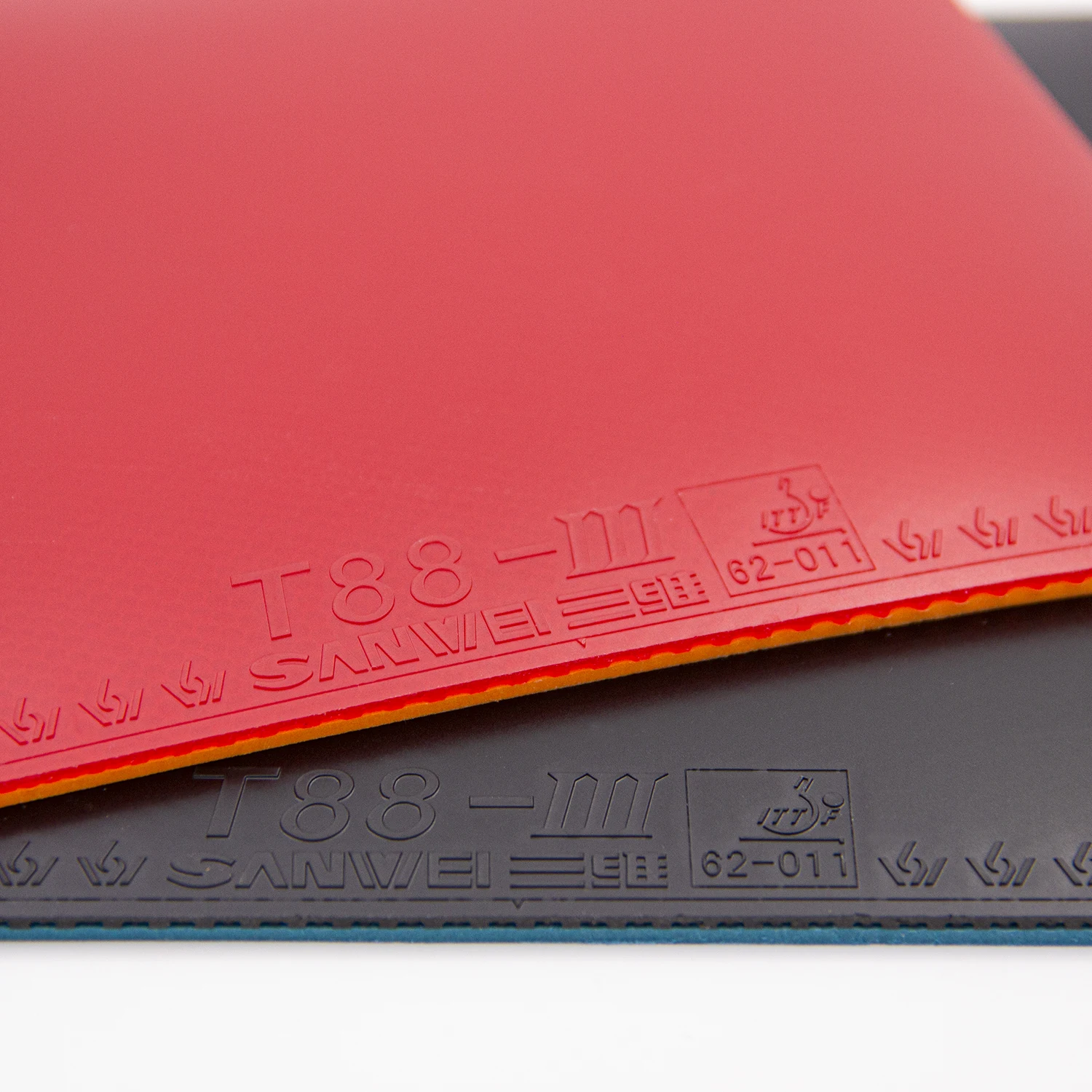 High quality SANWEI T88-DOUBLE kid table tennis rubber with ITTF certification
