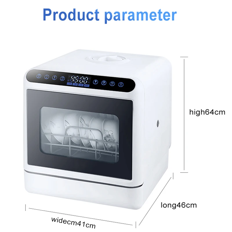 Smart Dishwasher Fully Automatic Compact Mini Portable Without Installation Dish washer RV Apartment Kitchen Dishwasher Machine
