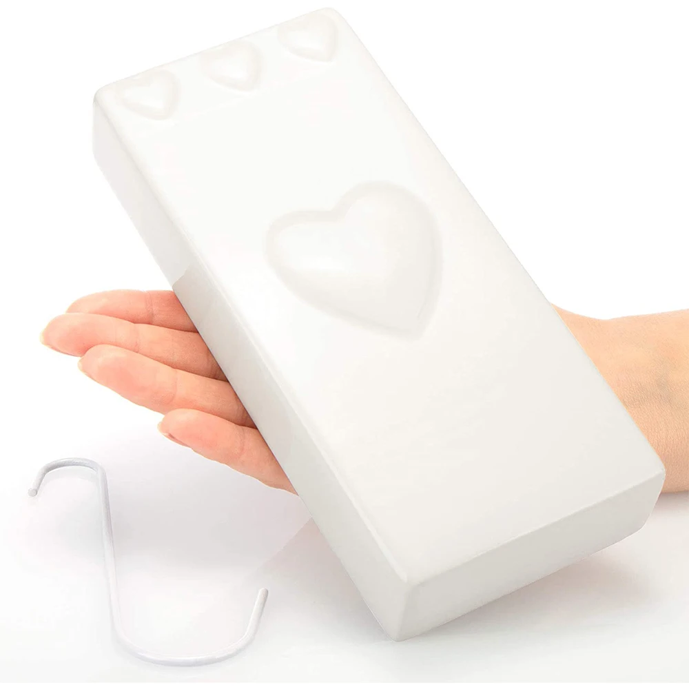 Heart shape Air humidifier 3-piece set made of ceramic to the radiator heater water evaporator diffuser