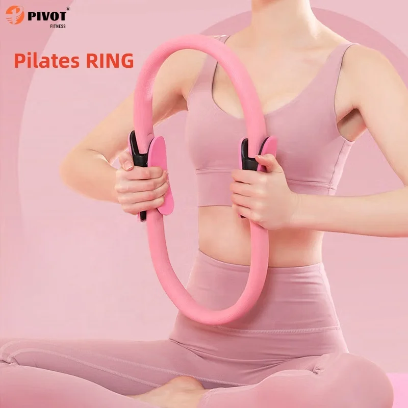 Wholesale Eco Friendly  Pilates Ring Yoga Resistance Ring Magic Ring 38cm Home Workout Stretch Exercise