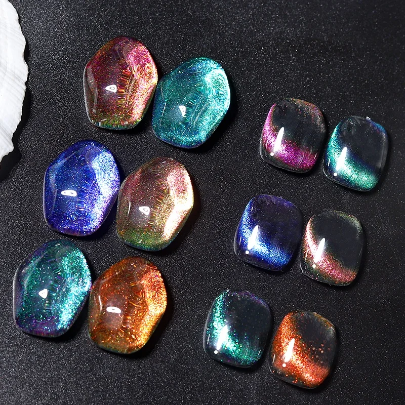 9D Cat Eye Gel Nail Polish Chameleon Wholesale Private Label 8g Magnetic Gel Auroras Snowlight Cat Eye Gel For Nail Design