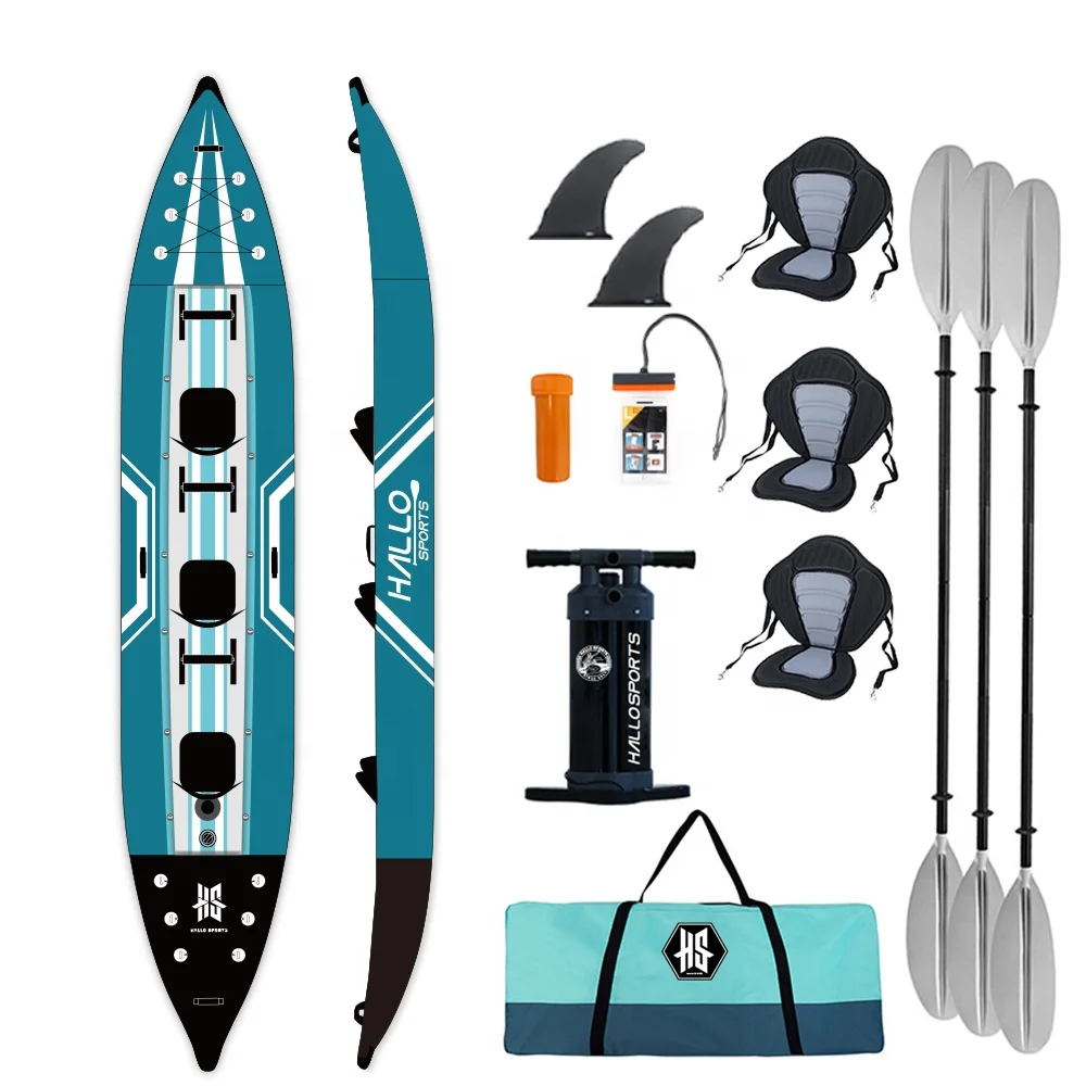 Hallosports K017 folding patrol inflatable boat kayak