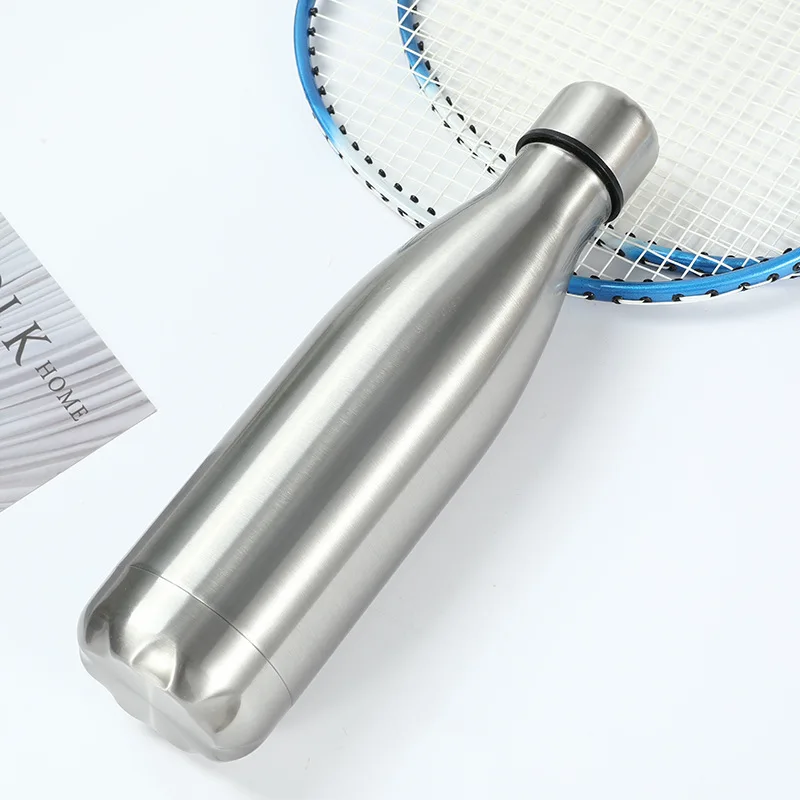 Wholesale Bulk Sublimation Thermoses Glossy Paint Coating 500ml Stainless Steel Cola Shaped Water Bottle Coffee Mug Tumbler Cup