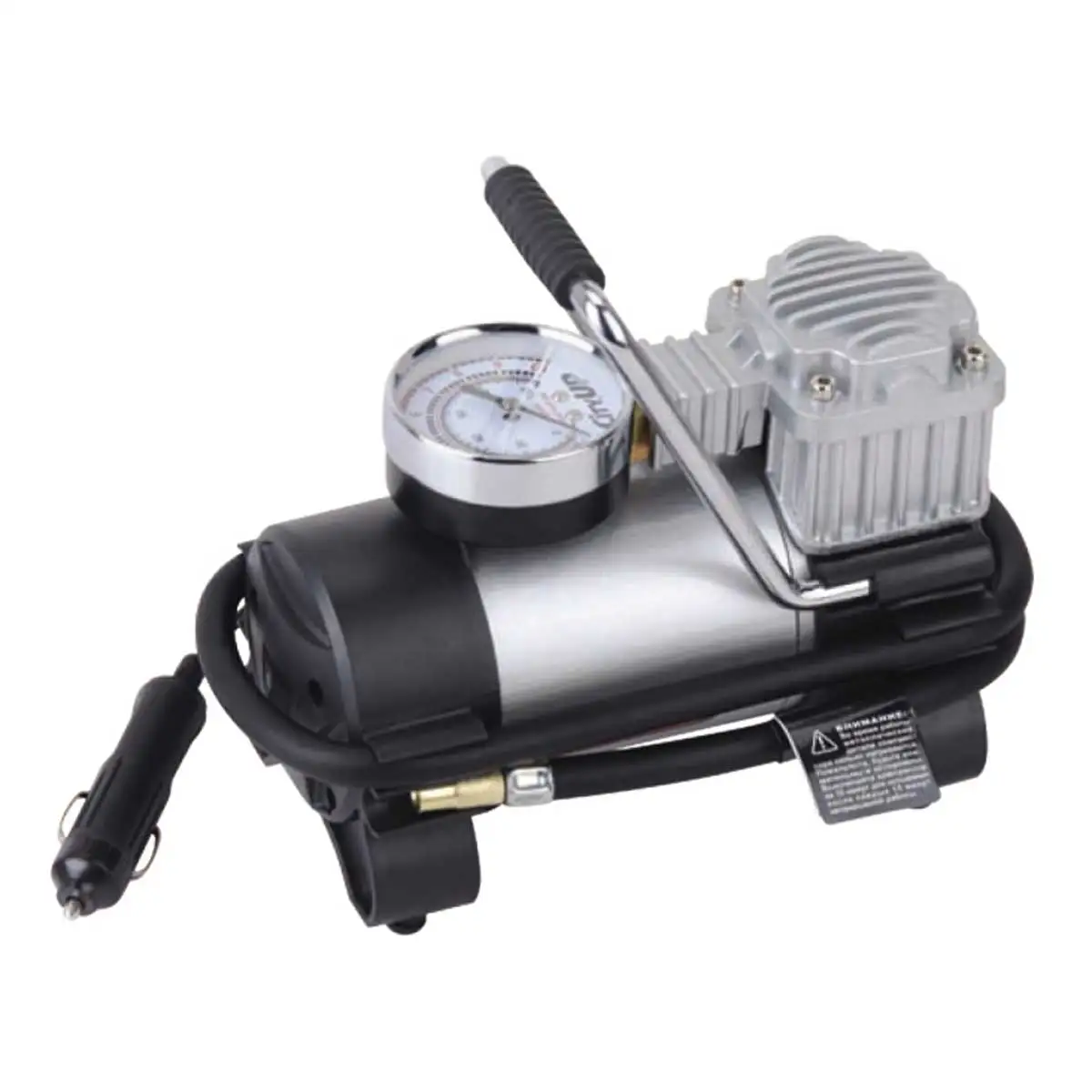 Car portable 30mm cylinder air compressor metal auto tire inflator DC 12v car inflate pump for tire