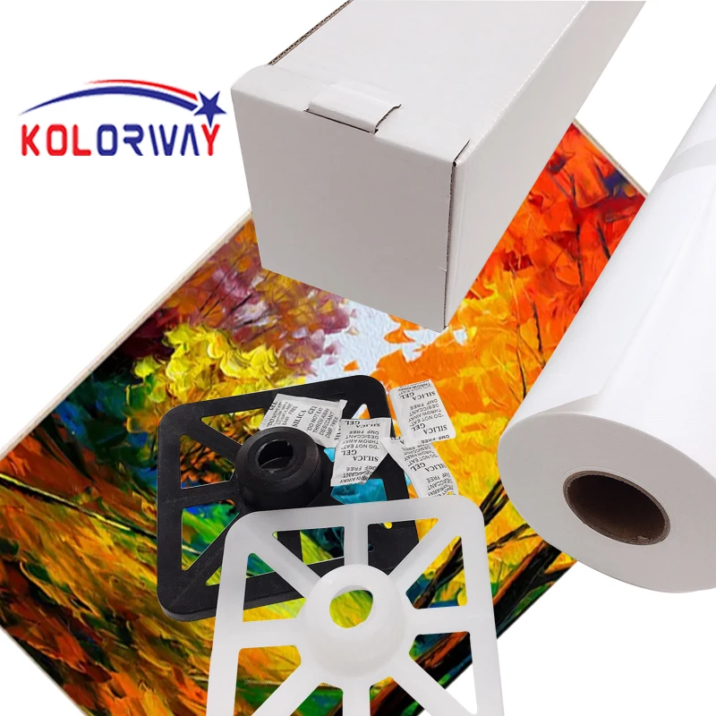 Дешевое печатное сырье холст ткань 100% полиэстер хлопок холст рулон для струйной печати