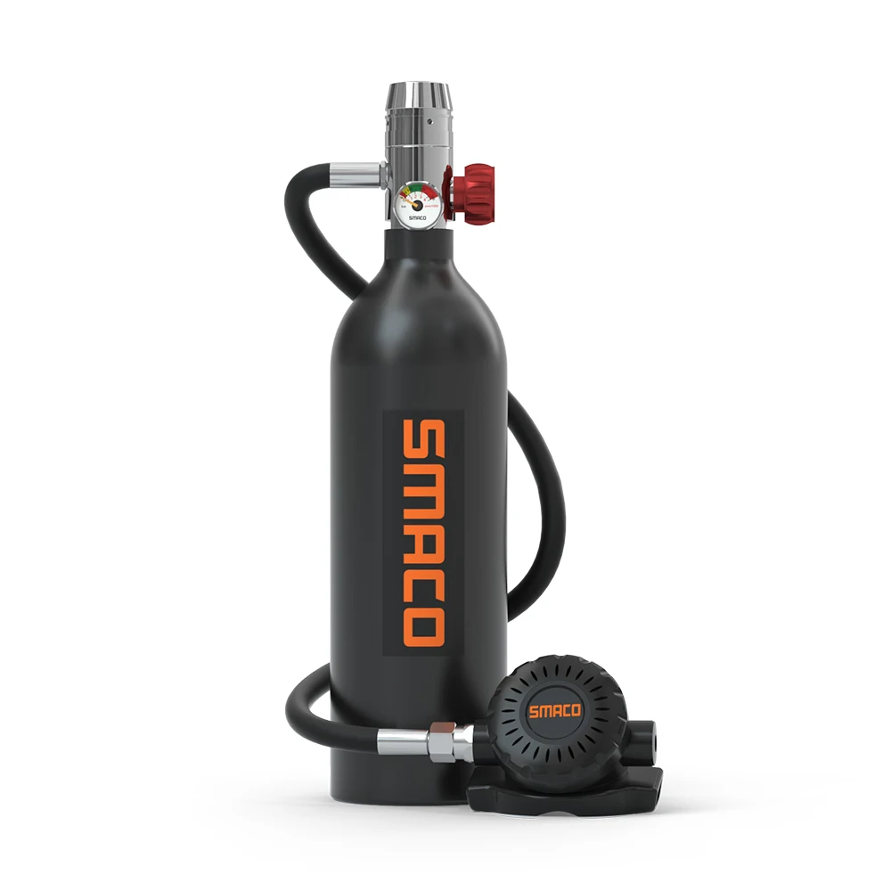SMACO 1L S400 set oxygen tank up to 20 minutes dive mini scuba system diving equipment kit
