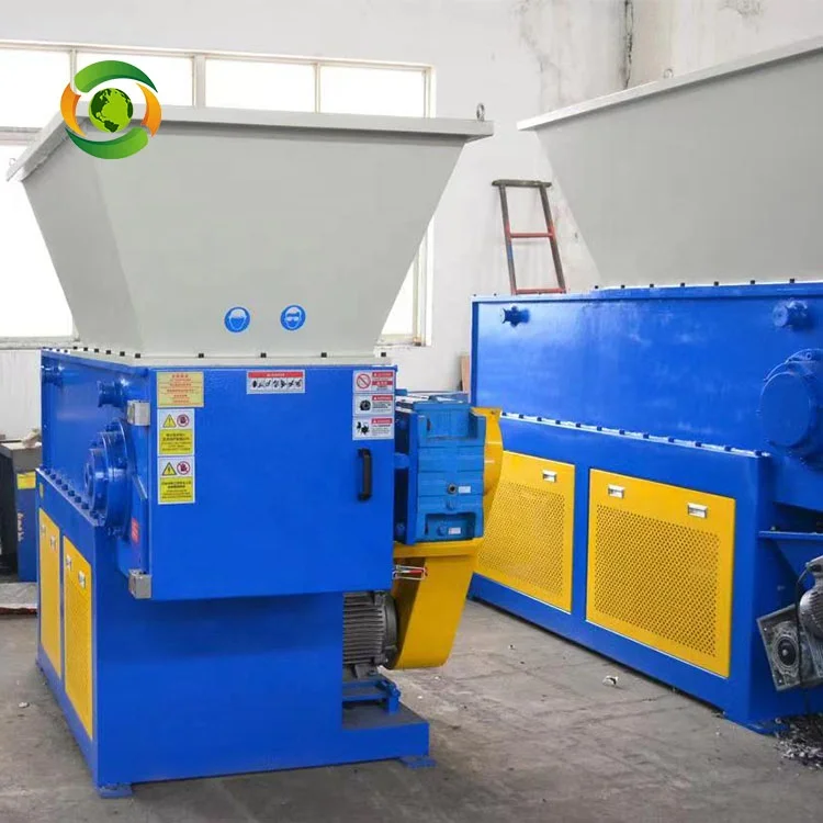 Single Shaft Plastic Shredder Single Shaft Shredding Machine PCB Boards Rubber Tires Shredder Machine For Sale