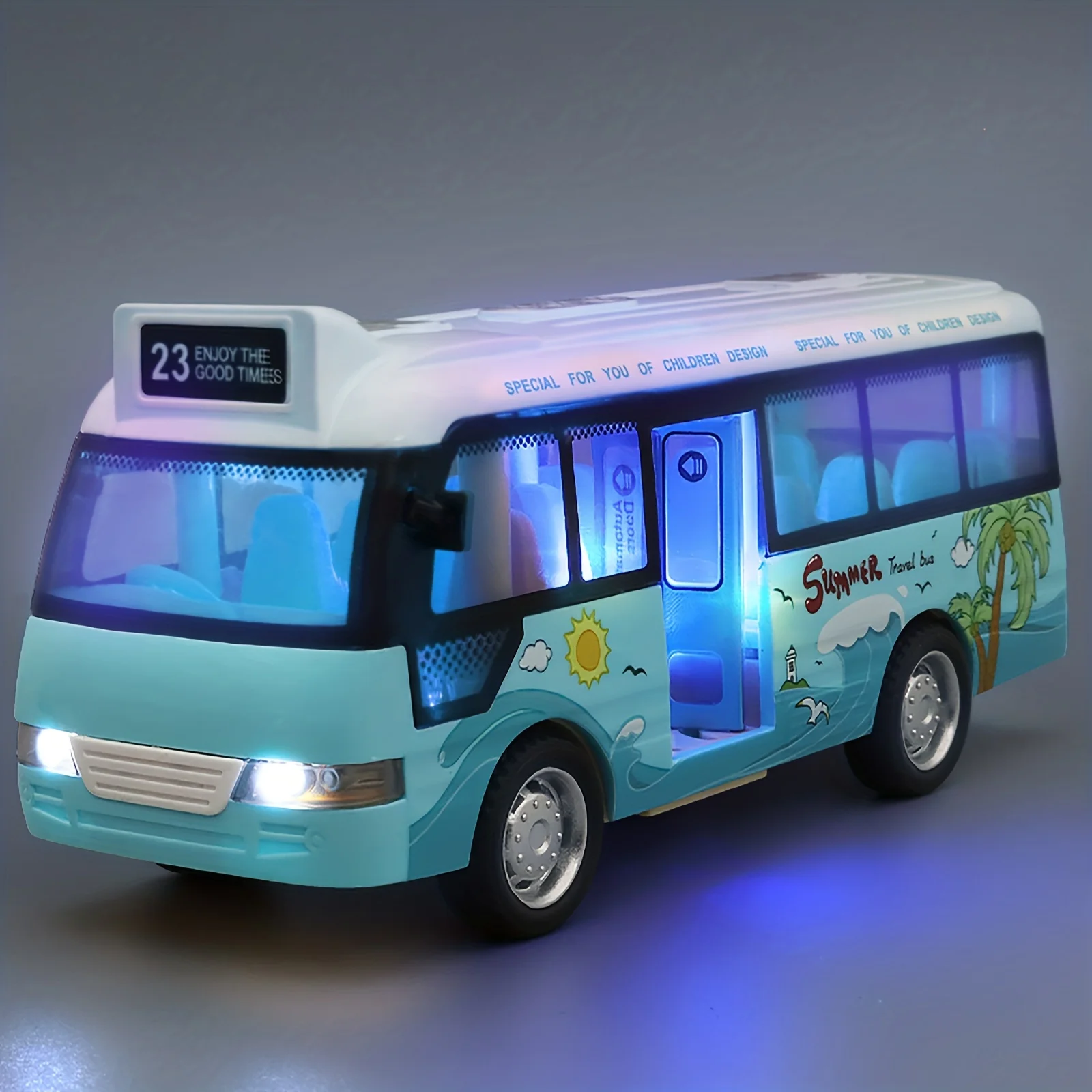 School Bus Sound Light Tour Bus Model Boy Toy Diecasts Toy Vehicles Kids Gift Juguetes para autobuses escolares