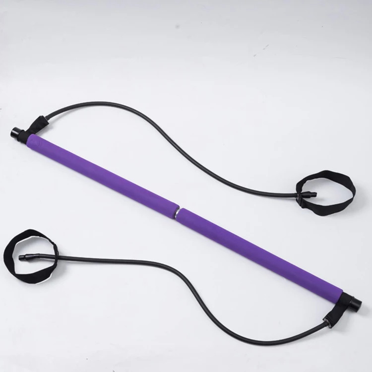 Pilates bar with resistance bands Yoga stick