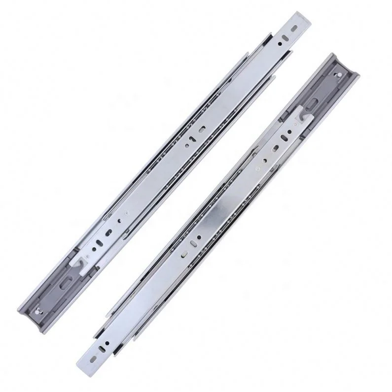 DTC telescopic auto single spring soft close tandem box ball bearing rail drawer slide