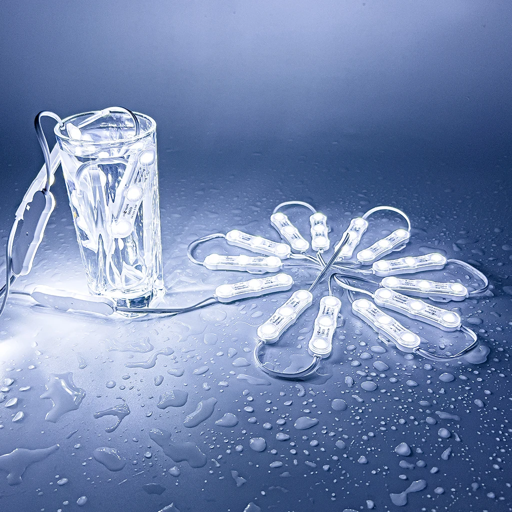 New arrival 5 years warranty waterproof no positive or negative terminals dc12v smd 3030 IP68 injection LED module