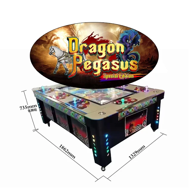 8P 55 inch fishing game machine fish table game software Dragon pegasus special edition Desktop fishing game machine