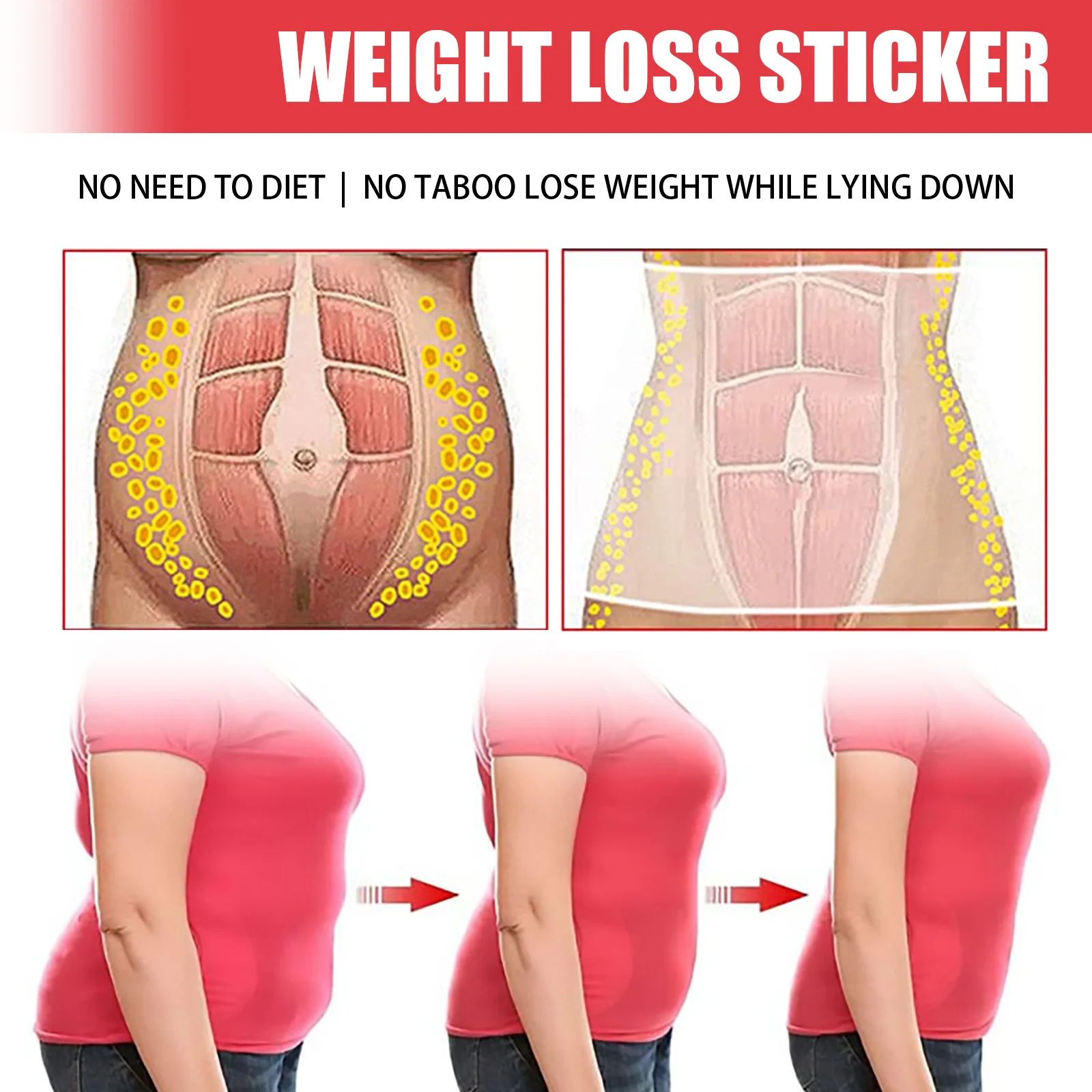30pcs/box Potent Slimming Paste Stickers Skinny Waist Belly Fat Burning Patch Chinese Medicine Products
