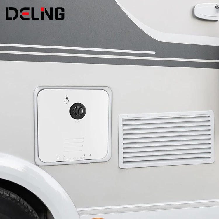 RV Tankless Built-in Pressure Relief Valve with White Door and Remote Controller Instant Hot Water Heaters