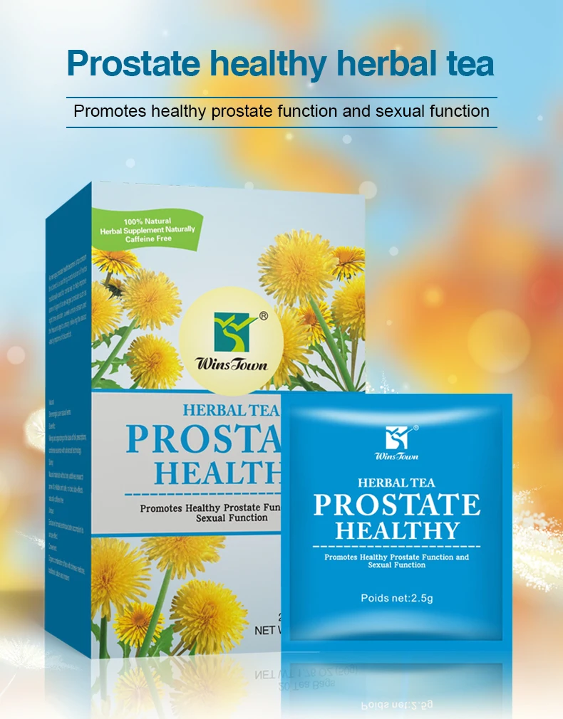 High Quality Prostate Tea For Natural Organic Herbs Prostatitis Tea Promotes Healthy Prostate With Box Bag Packaging