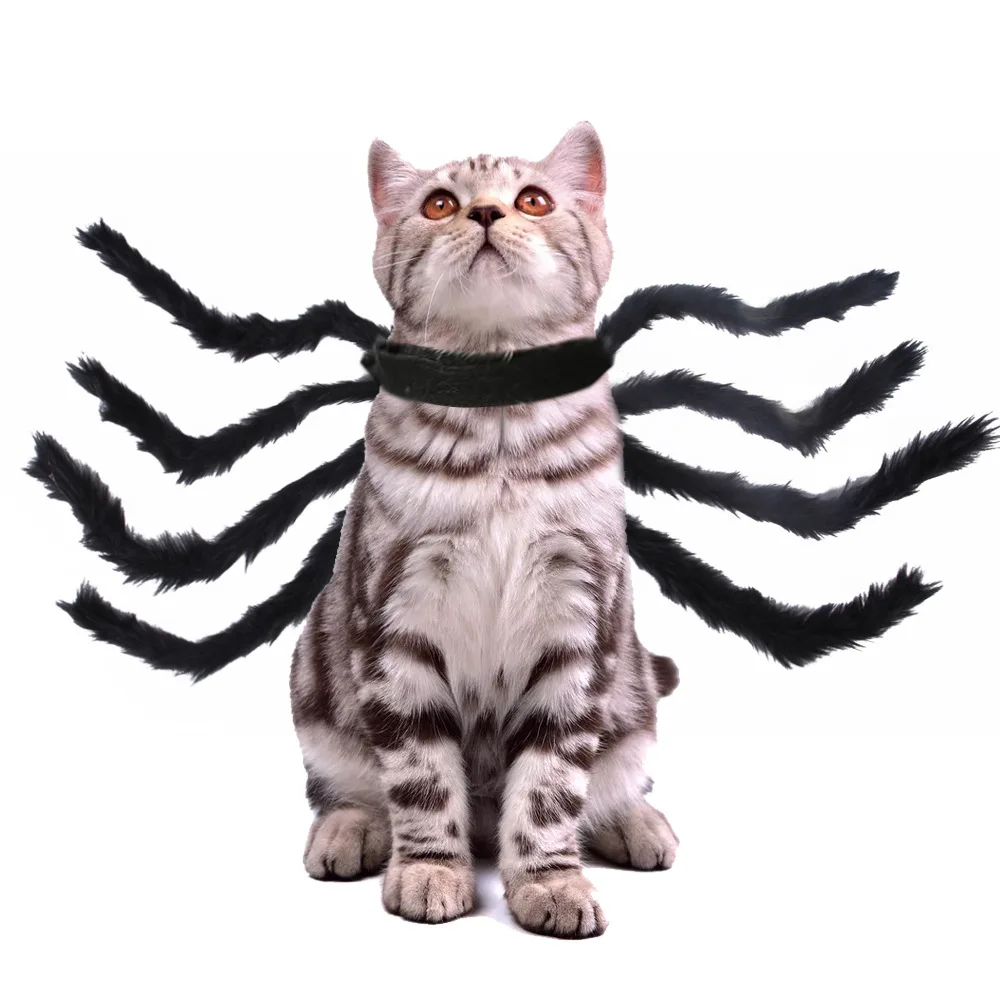 Joysing Halloween and Christmas Pet Harness Creative Spider Costume Transformation for Cats Dogs Small Breeds