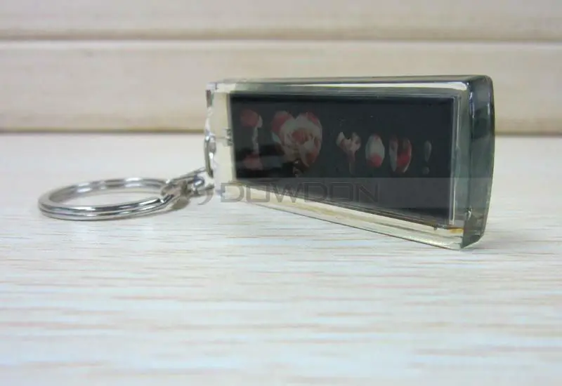 Color Flash Player Waterproof Solar AD Screen Key Chain