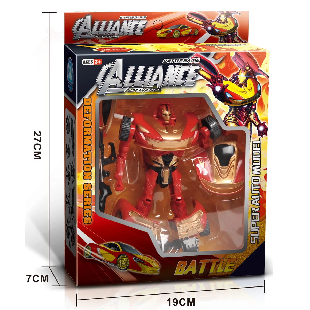 new wholesale battle game deformation warrior toy series with forward & backward