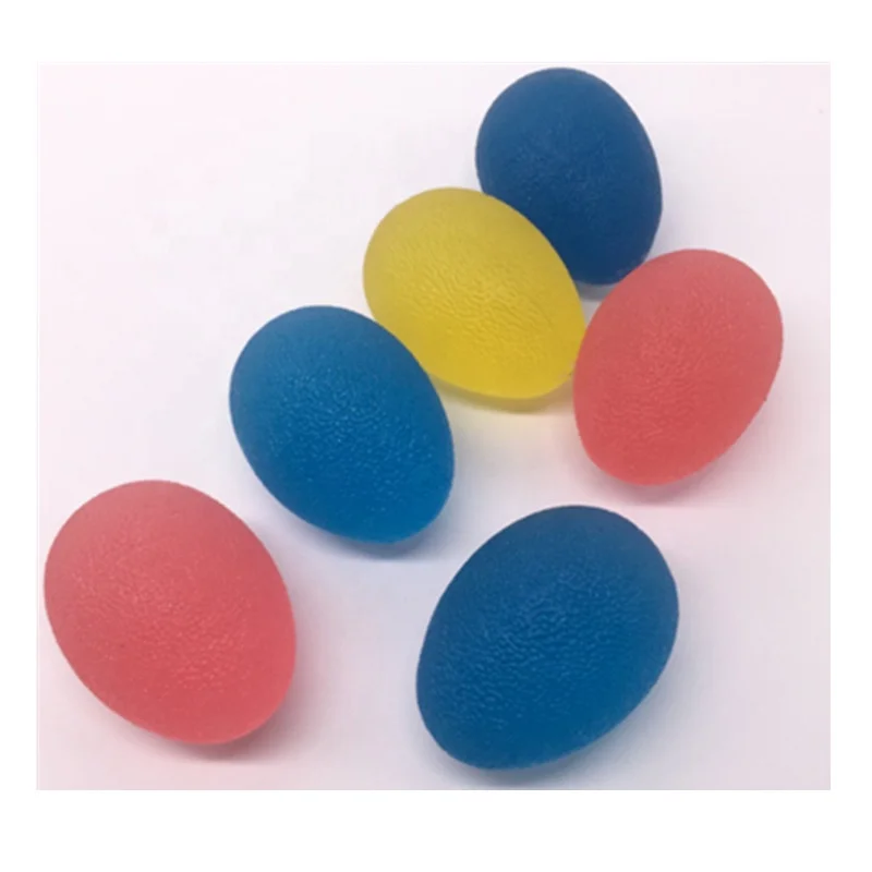 Fitness Colorful TPR Hand Therapy Grip Squishy Stress Relief Balls Elastic Decompression Ball
