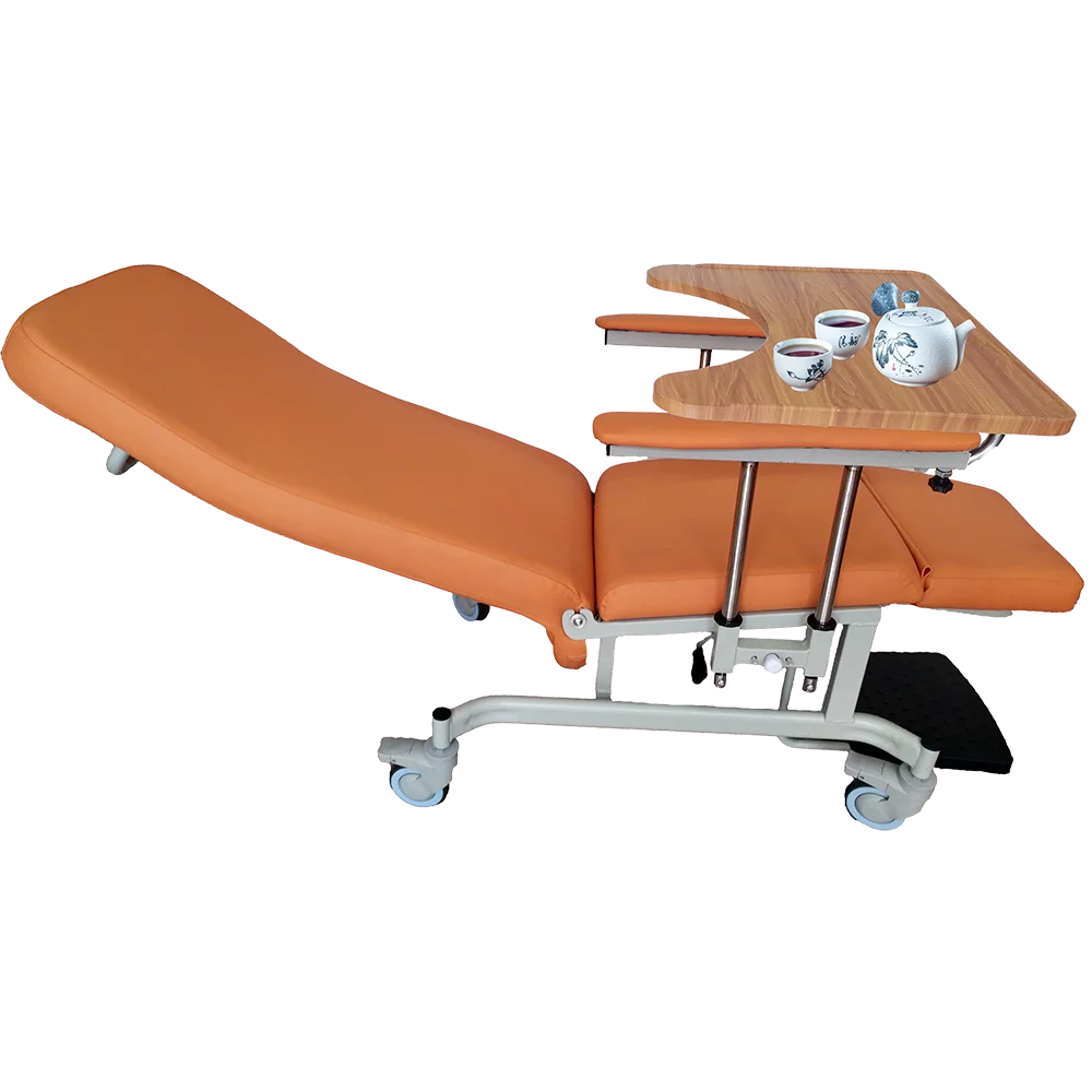 Comfortable soft hospital furniture patient nursing portable medical reclining chair Freely adjustable backrest height