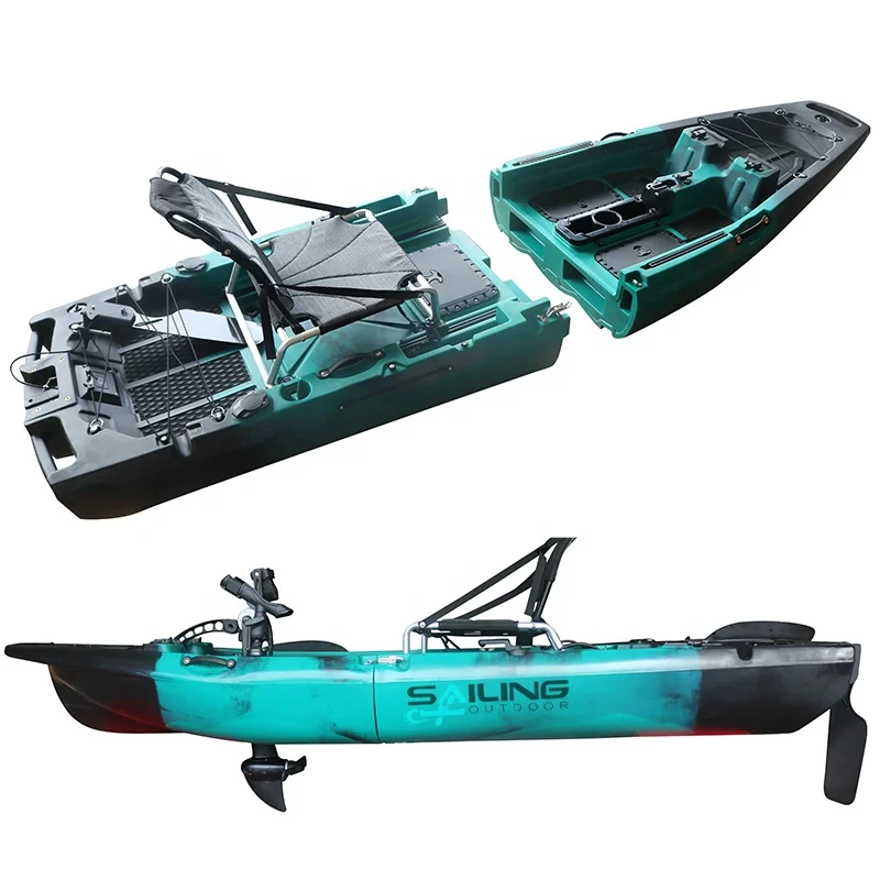 10ft Propeller Modular kayak fishing with pedal rotomolded kayak sale for outdoor activities