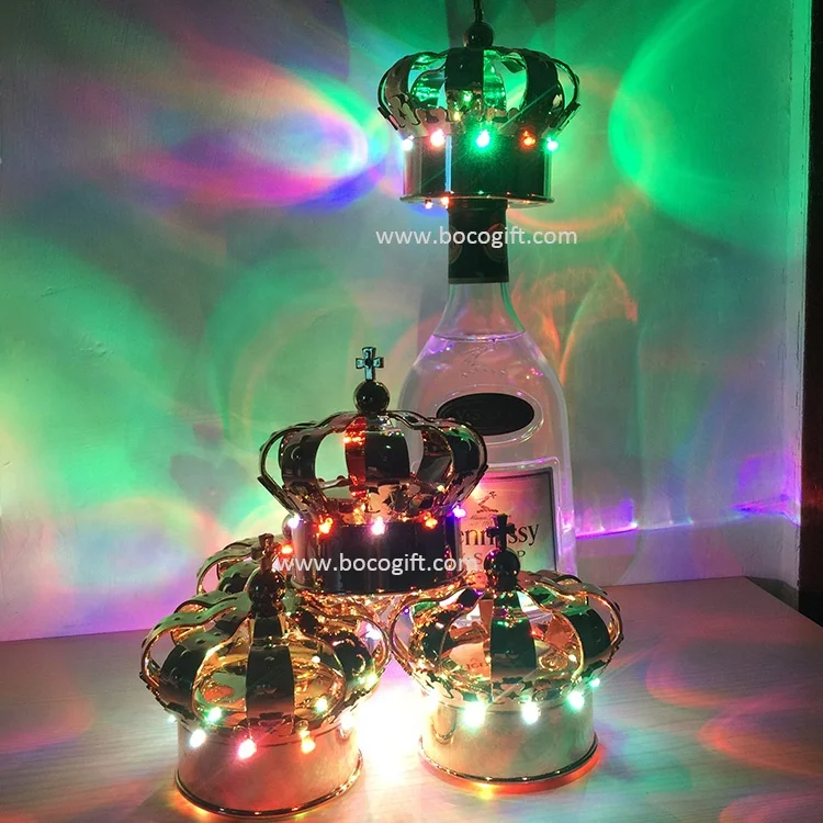 crown design LED Bottle presenter crown cap light