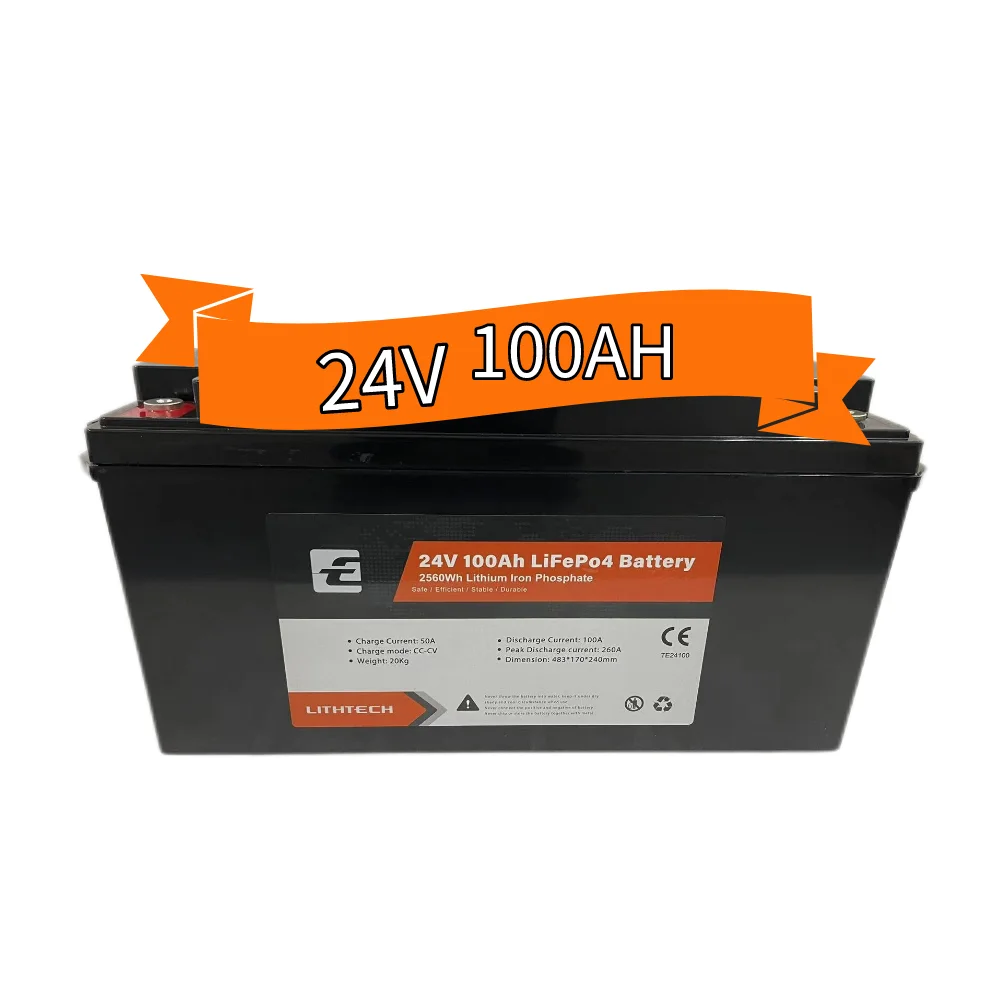 24v lithium lifepo4 100ah 150ah 200ah 300ah 400ah solar battery with smart bms for home energy storage