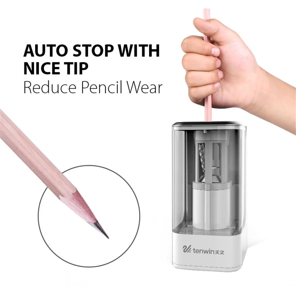 Tenwin 8006 Promotional Gift Electric Pencil Sharpener Easy To Sharpen Your Pencils For Writing And Drawing