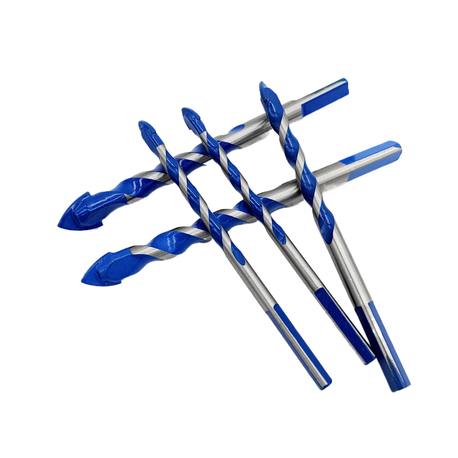 Reaming Short Thread Hexagonal Cross Four-blade Twist Drill Tile Hard Alloy Gold Twist