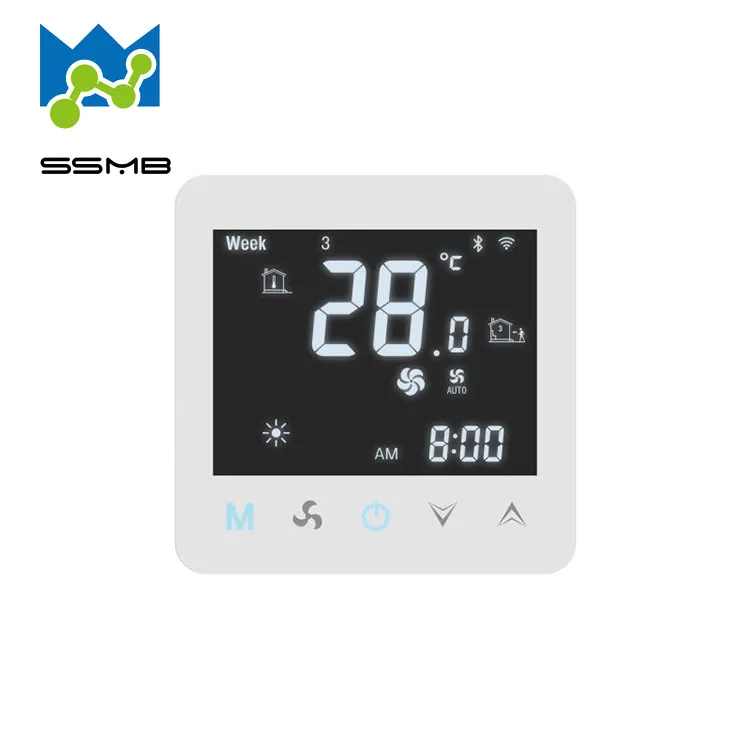 0-10V fan speed control air conditioner digital temperature control thermostat fan coil unit