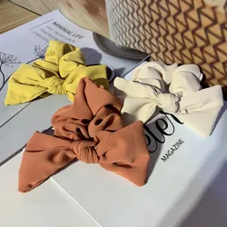 Autumn fragrant hemp french candy-colored hair with rope bow and floral ponytail hair tiara