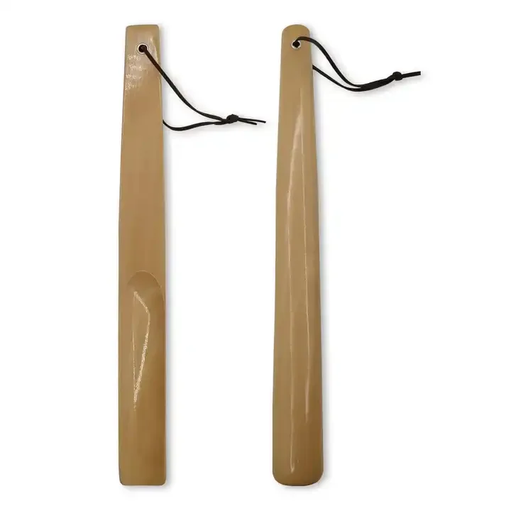 Wooden Shoe Horn Long Handle for Seniors 15.7 Inches Great Handhold with Loop for Hanging Shoe Horn for Women Men Kids Pregnancy