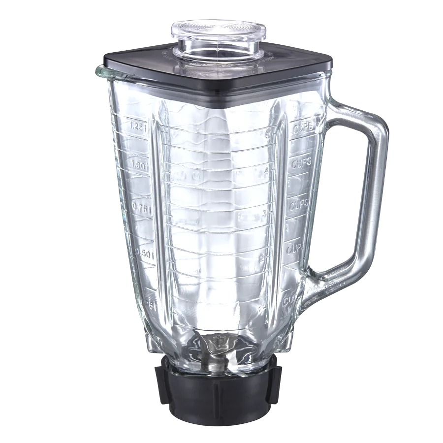 Glass jar/ Square  jar for blender/Ostar 1.25L glass jar