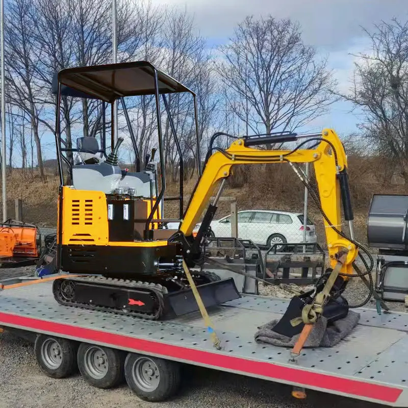 High efficiency new crawler cheap mini excavator 1.2ton 1.5ton USA  engine used mini excavator