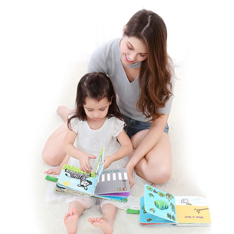 SEEJOYOU Wholesale OEM Early Learning Kids Felt Quiet Book Toy Sensory 3D Fabric  Fun Playing Busy Book