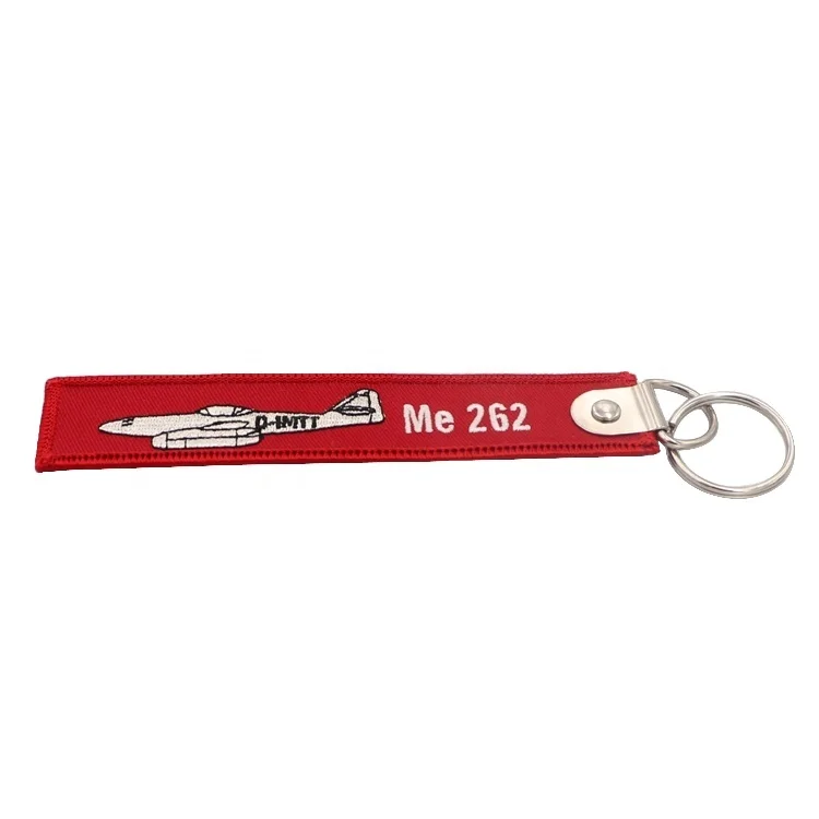 Custom Refinement Magnificent Embroidery Fashion Key Ring Wholesale Manufacturer Embroidery Alphabet Key Ring For Friend Gift